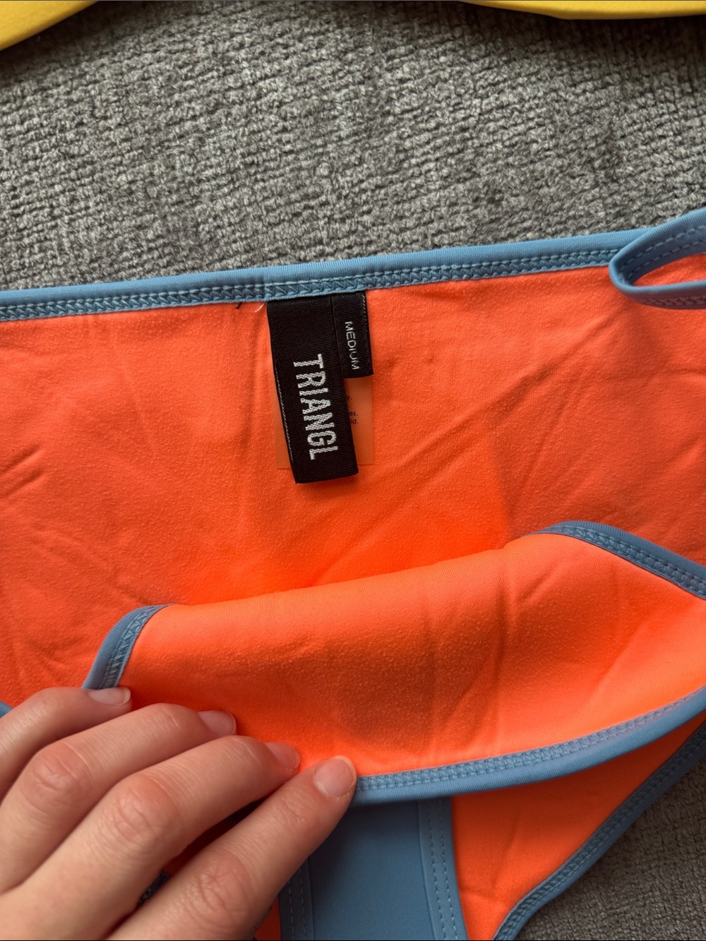 triangl swimwear Blue, Orange & Yellow Floral Bikini - Picture 2 of 5
